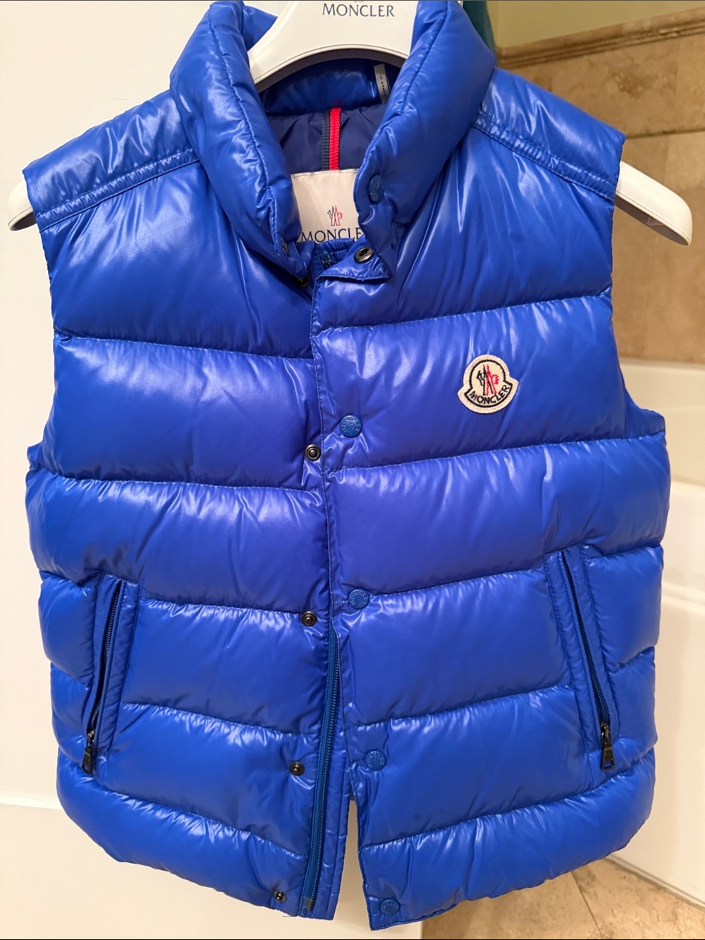 Moncler Kids Royal Blue Down Puffer Vest